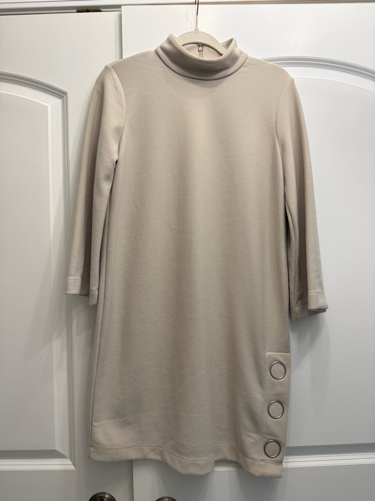 Nwt Club Monaco Cream Shift Dress Size M Medium
